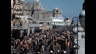 Atlantic City in 1945 in COLOR  8mm film [upl. by Ko]