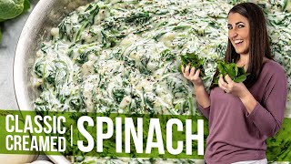 Classic Creamed Spinach [upl. by Ahsilat]