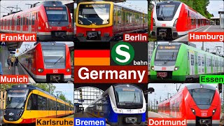 S Bahn  Commuter trains in Germany [upl. by Maryn904]