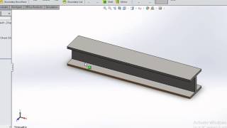 Ibeam using solidworks [upl. by Rakso]