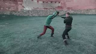 Akademia Szermierzy  Fior di Battaglia medieval longsword techniques [upl. by Ainex]