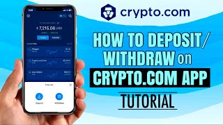 How to DEPOSIT or WITHDRAW on CRYPTOCOM App for Beginners  Tutorial [upl. by Anigar]