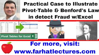 Using Pivot table amp Benford Law in Excel to Detect Fraud Transactions Auditing  Data Analytics [upl. by Ardnoed]