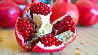 Easiest Way to Cut Open Pomegranate in 2 MIN [upl. by Westfall]