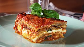 Authentic Italian Aubergine Parmigiana [upl. by Frodine17]