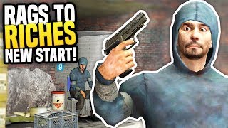 STARTING MY NEW LIFE  Gmod DarkRP  Rags to Riches 1 Hobo Roleplay [upl. by Nhojleahcim37]