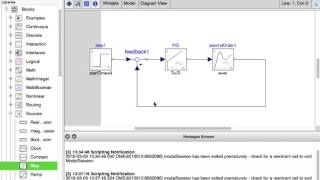 Simulate a feedback control system in OpenModelica [upl. by Ilise]