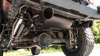 Jeep Wrangler JK Dual Outlet Performance Exhaust by Rough Country [upl. by Tatum]