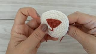 Como bordar Focinho Amigurumi [upl. by Ayanej]