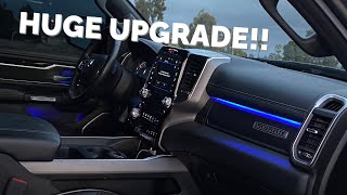 Custom Interior Lighting On My 2020 RAM [upl. by Rtoip947]