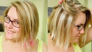 How to Slice Highlights Chunky Blond Weave Tutorial [upl. by Aja273]