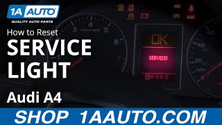 How to Reset Service Light 0409 Audi A4 [upl. by Sparkie]