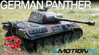 German Panther  Heng Long TK60 RC Tank  Motion RC Overview [upl. by Ynos]