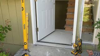 Jeld Wen Front Door Installation  Really crappy products and craftsmanship PART 1 [upl. by Aeel]