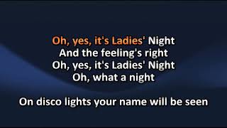 Kool amp The Gang  Ladies Night  Karaoke [upl. by Klina56]