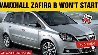 Vauxhall zafira B wont start [upl. by Worsham]