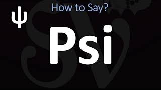 How to Pronounce Psi CORRECTLY  ψ Greek Alphabet Pronunciation [upl. by Nnylyram]