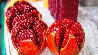 Fastest Way to Deseed a pomegranate anar  How to Cut and Open a pomegranate  1 Trick [upl. by Thedrick]