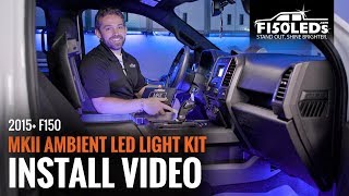 201520 FORD F150 MKII AMBIENT LED LIGHT KIT INSTALL F150LEDSCOM [upl. by Pirozzo593]