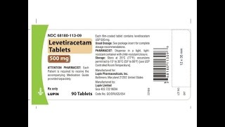 Levetiracetam 500 mg Tablet [upl. by Enitsuj]