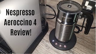 Nespresso Aeroccino 4 Milk Frother Review  Worth upgrading from the Aeroccino 3 [upl. by Ahsinrad]