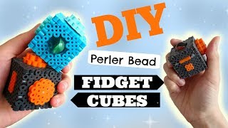 DIY 3D Perler Bead Fidget Cubes [upl. by Keithley]