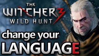 The Witcher 3  Change language for voice output PC Steam [upl. by Ahsirek]