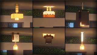 ⚒️Minecraft Tutorial 20 Ceiling Light Build Hacks amp Ideas [upl. by Dinny]