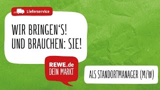 Arbeiten bei REWE Standortmanagerin beim Lieferservice [upl. by Shawn]