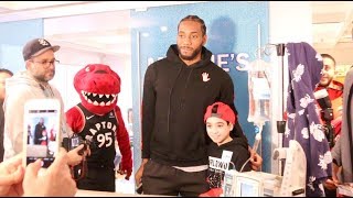 Raptors pay surprise visit to SickKids [upl. by Feinleib148]