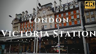 London Victoria Station Walk Through England 4K [upl. by Soracco142]