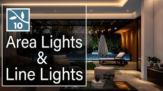 Area Lights and Line Lights in Lumion  3D Architecture Visualization [upl. by Sualocin]