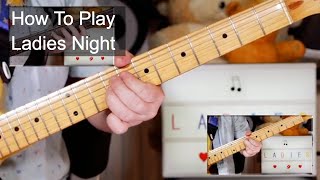 Ladies Night Kool amp The Gang Guitar amp Bass Lesson [upl. by Nywroc]