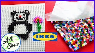 IKEA BEAD ART I PYSSLA BEADS  Fatemas Art Show [upl. by Lewis]