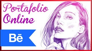 Como hacer un PORTAFOLIO digital online  BEHANCE [upl. by Jacynth591]