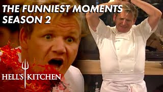 The FUNNIEST Moments Of Season 2  Hells Kitchen [upl. by Gittel783]