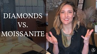 Diamonds vs Moissanite Whats the Difference [upl. by Kalie]