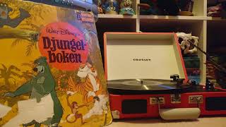 Djungelboken  The Jungle Book vintage Disney Swedish vinyl record  Side A [upl. by Noived738]