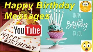 Happy Birthday Messages  Best Birthday Wishes Message [upl. by Joice]