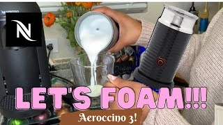 How To Foam Milk With Aeroccino 3 Make Coffee With Foam Tips amp Tricks  Easy Foamed Latte Recipe [upl. by Krug482]