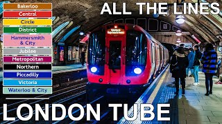 🇬🇧 London Underground  All The Lines 4K 2020 [upl. by Airamanna]