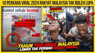 10 PERKARA VIRAL 2024 RAKYAT MALAYSIA TAK BOLEH LUPA [upl. by Ruon]