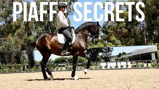 HOW TO TRAIN PIAFFE three secrets [upl. by Jorgenson]