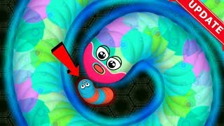 Wormateio New Update 1 Tiny Monster Bad Worm Hack Trapping Giant Worms Epic Wormateio Gameplay [upl. by Avlem108]