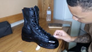 HOW TO SHINE MILITARY BOOTS 2019 [upl. by Nehtan]