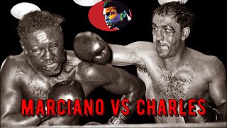 Rocky Marciano vs Ezzard Charles quotLegendary Nightquot  Classic Battle Highlights Full HD [upl. by Nylodnew]