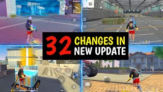 32 CHANGES IN NEW OB41 UPDATE  GARENA FREE FIRE [upl. by Filomena]