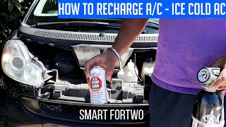 How to Recharge AC on SmartCar  Smart ForTwo AC Recharge [upl. by Japheth]