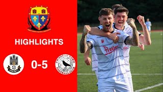 Caerleon 05 Cwmbrân Town  Gwent FA Senior cup  Quarter final highlights [upl. by Nohtanhoj]