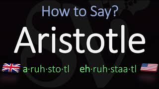 How to pronounce Aristotle CORRECTLY [upl. by Iaras886]